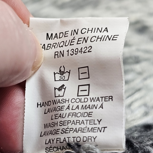 TOBI Oversized Nordic Print Cascade Open Front Cardigan in Small - Picture 10 of 11